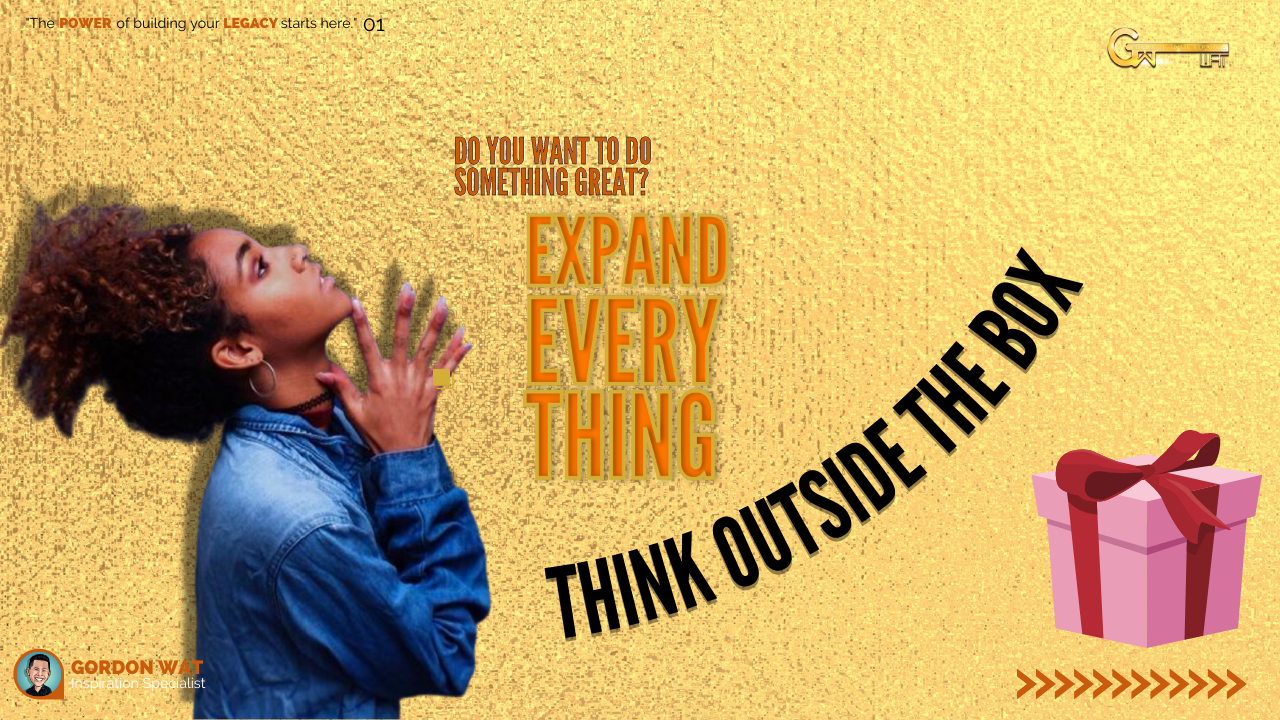 1Bigbreak Phrase Of The Day, “Think Outside the Box